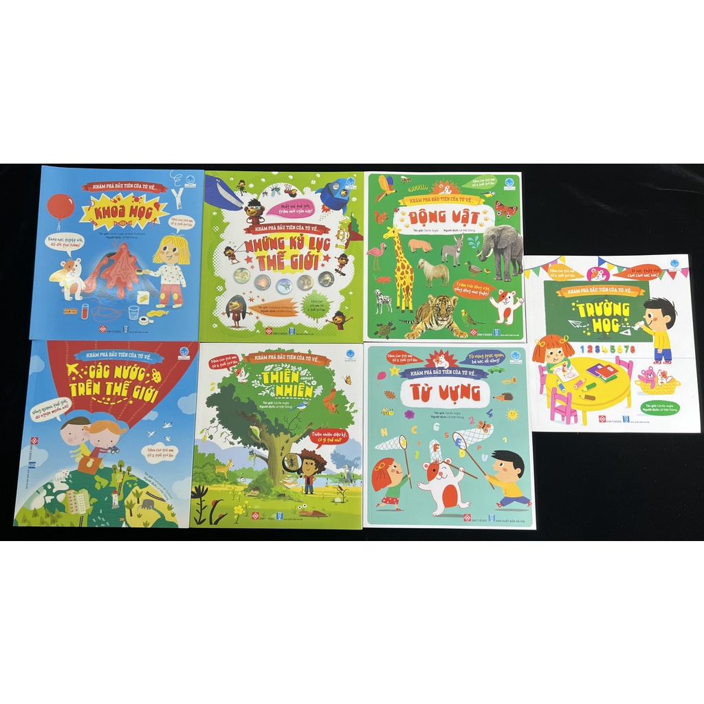 Sách - Khám phá đầu tiên của tớ về TỪ VỰNG, ĐỘNG VẬT, THIÊN NHIÊN, THẾ GIỚI ...(tùy chọn lẻ)