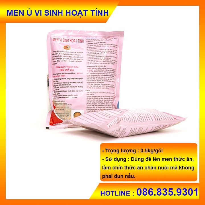 MEN Ủ VI SINH HOẠT TÍNH, CHUYÊN DÙNG ĐỂ LÊN MEN, LÀM CHÍN THỨC ĂN (1KG)