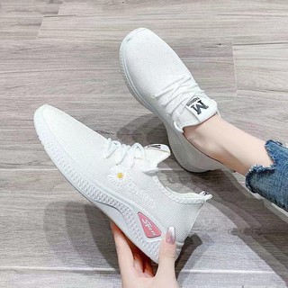 giày thể thao nữ new QC hoa cúc