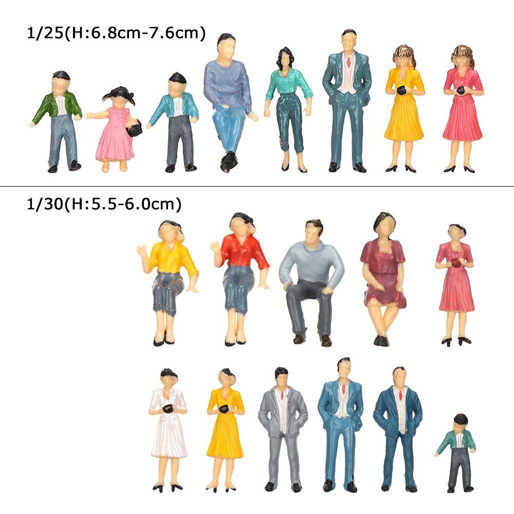 SUSANS 10 Mô Hình Người Bằng Nhựa ABS 1: 25 / 1: 30 Trang Trí Nhà Búp Bê