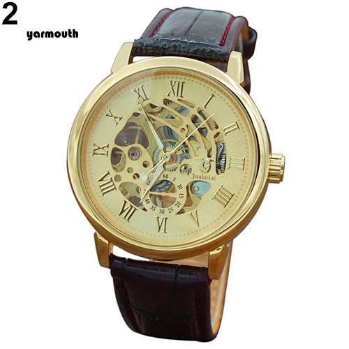 Đồng hồ cơ mặt số Skeleton tròn rỗng cá tính nam | BigBuy360 - bigbuy360.vn