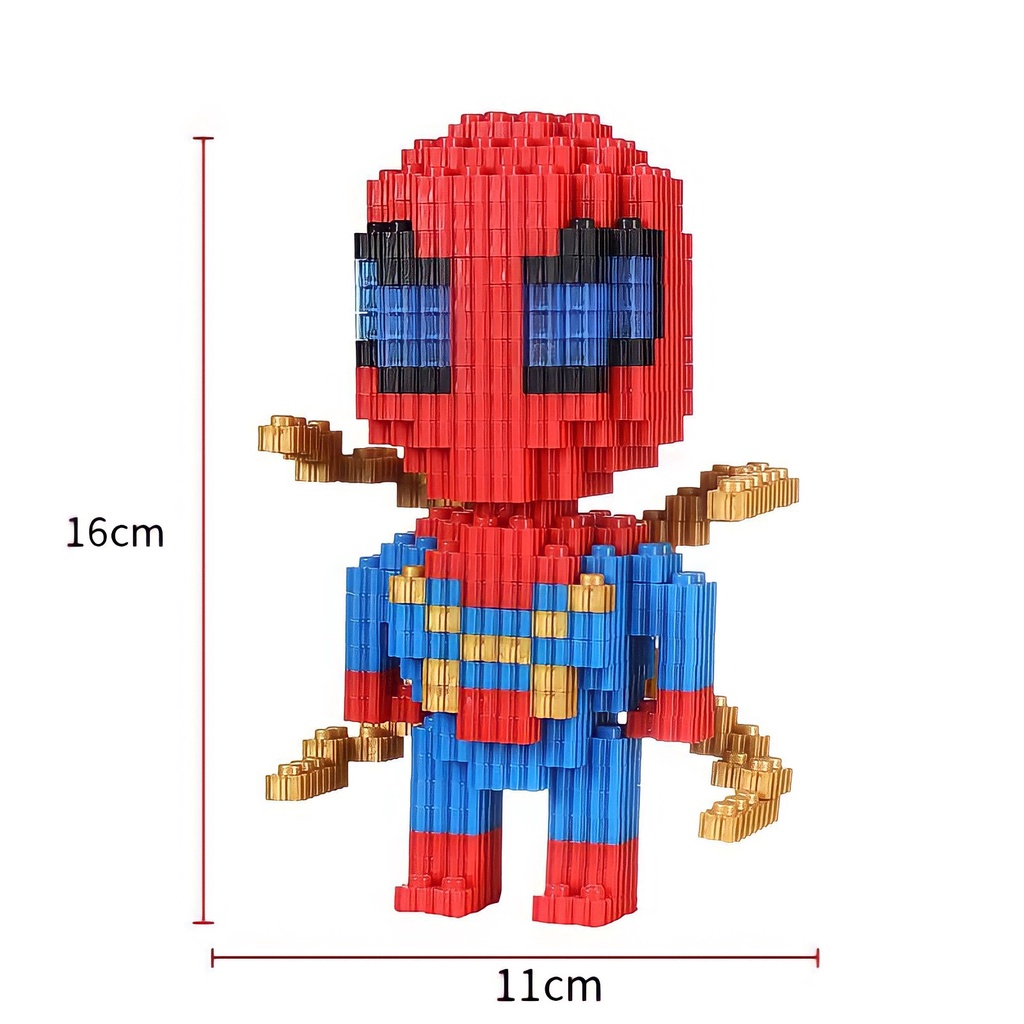 Mô Hình Lắp Ráp Lego Marvel Avengers Iron Man, Captanamerica, Spider Man, Batman Đồ Chơi Siêu Anh Hùng Cực Ngầu