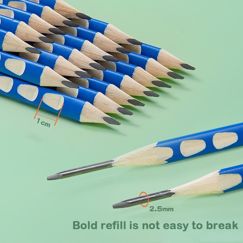 Bút Chì Gỗ 2B HB Không Độc Hại Điều Chỉnh Tư Thế Cho Học Sinh