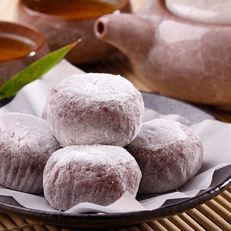 [210g – Khoai môn] Bánh gạo nếp kiểu Nhật Qidea [Taiwan] ROYAL FAMILY Japanese Mochi Taro (hdg-hk)