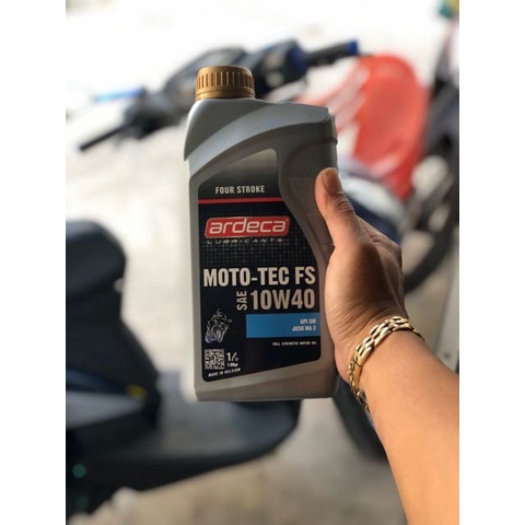 Nhớt cao cấp Ardeca MOTO TEC FS 10w40 1L được nhập khẩu 100% từ Bỉ
