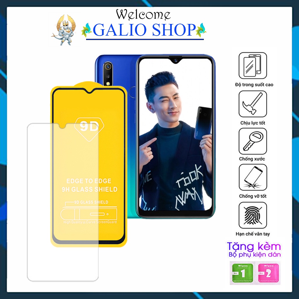 Kính cường lực Realme 2 Realme 3 Full màn cao cấp OG+ độ cứng 21H siêu mượt chống bám vân tay chống rơi vỡ màn hình