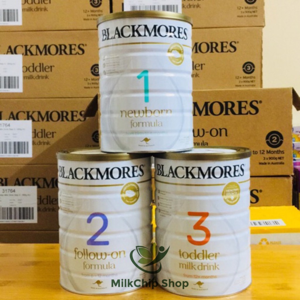Sữa Blackmores Úc số 1,2,3 900g