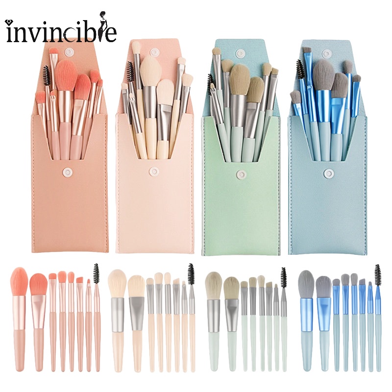Set 8 Cọ Trang Điểm Kèm Túi Đựng Đa Năng Tiện Dụng