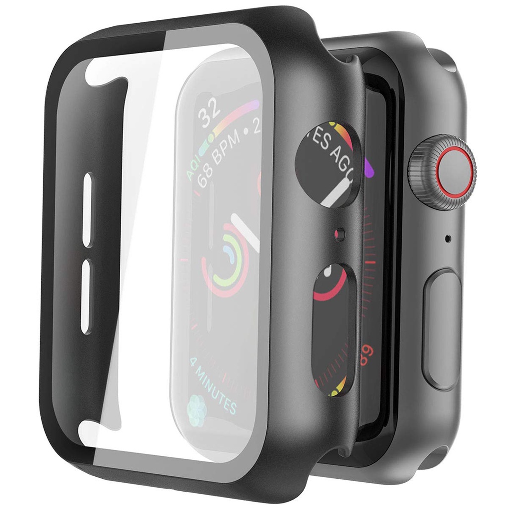Ốp kính cường lực bảo vệ cho đồng hồ Apple Watch dòng 38mm 42mm 40mm 44mm