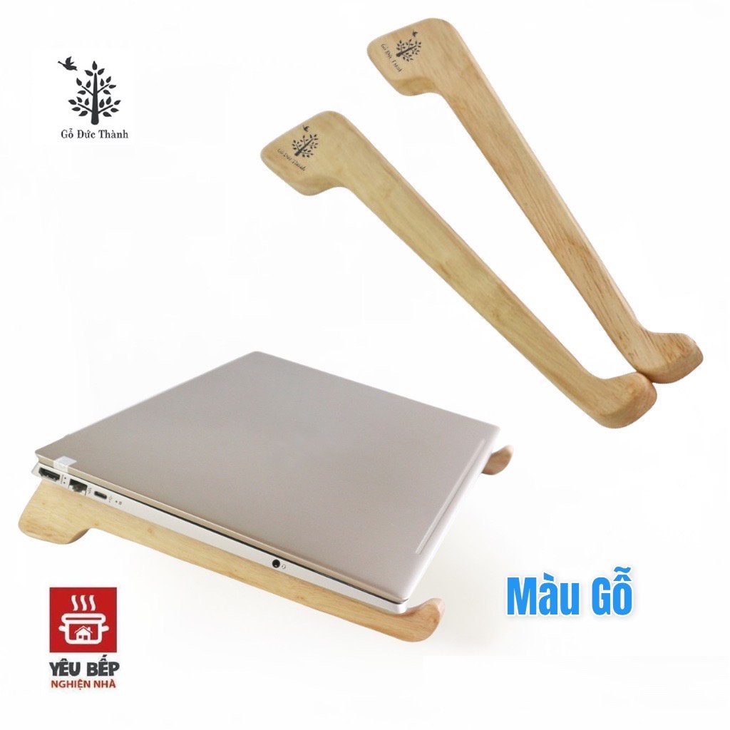 Giá Đỡ Laptop Và Macbook Tản Nhiệt Tự Nhiên Thông Minh Bằng Gỗ Cao Cấp Đức Thành 29311