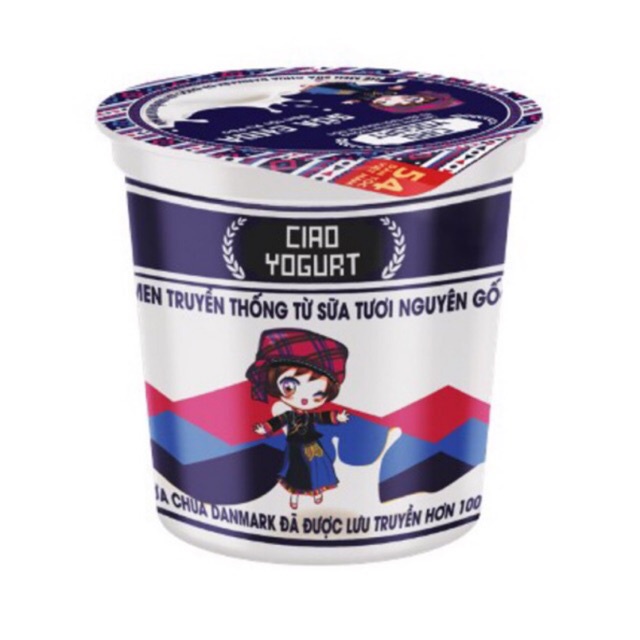 Sữa chua Ciao - Yogurt - Sữa chua Đan Mạch - Thùng 32 hộp 100g