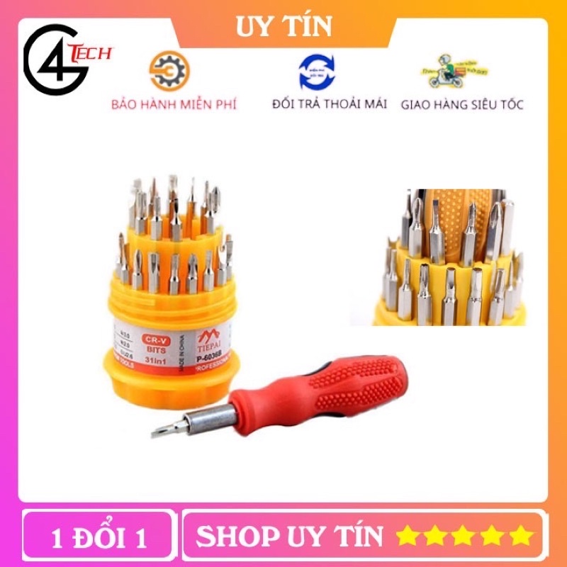 Bộ Tua Vít Đa Năng 31 Món Chuyên Dụng Tô Vít 2 Cạnh Tô Vít 4 Cạnh
