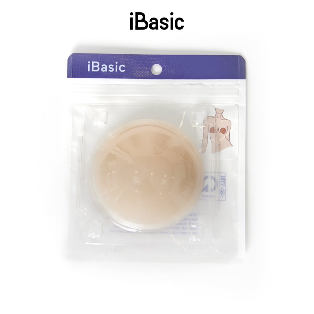 Hộp 1 cặp miếng dán ngực silicon nhiệt tự thân iBasic PK107