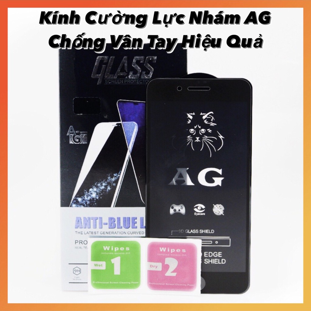 { Chống Bám Vân Tay } Kính Cường Lực Nhám iPhone Full Màn Hình,Cảm Ứng Tốt Hơn Rất Nhiều,Có 6G ->12Promax