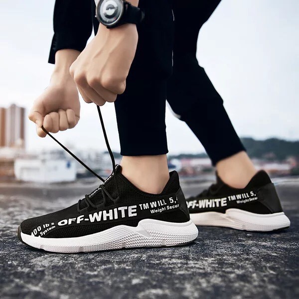 Giày Sneaker Nam Cao Cấp 2019 Off White Cá Tính -dg28