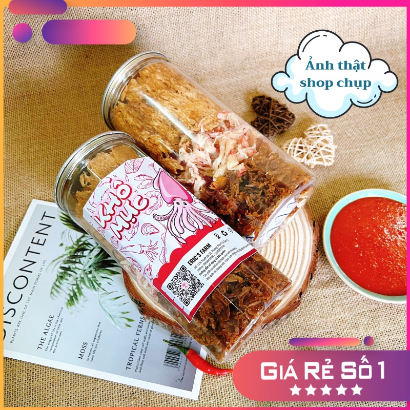 Khô mực mix 3 vị Eric's Food 300g  ăn vặt giá rẻ