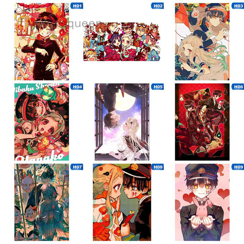 flowersqueen Poster Treo Tường Trang Trí Hình Anime Hanako-Kun