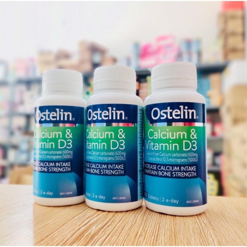 [Tem Chemist] OSTELIN CALCI VITAMIN D3 130 VIÊN -Calci ostelin bầu 130v