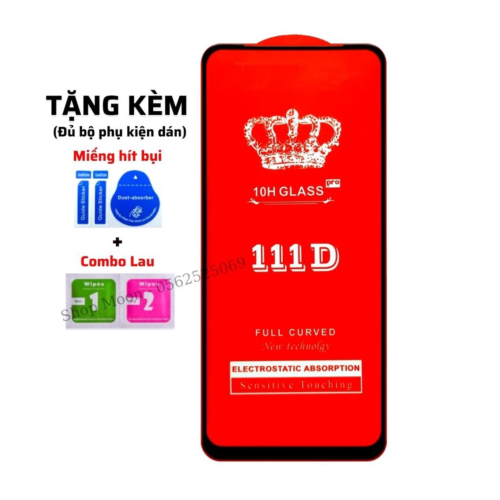 Kính Cường Lực Redmi/Note 7/8/9/9A/9C/9T/9S/10/10s/105g/9/9 Pro/10 Pro/Max/K20/K30/K40/5G/PRO - Miếng dán màn hình 111D