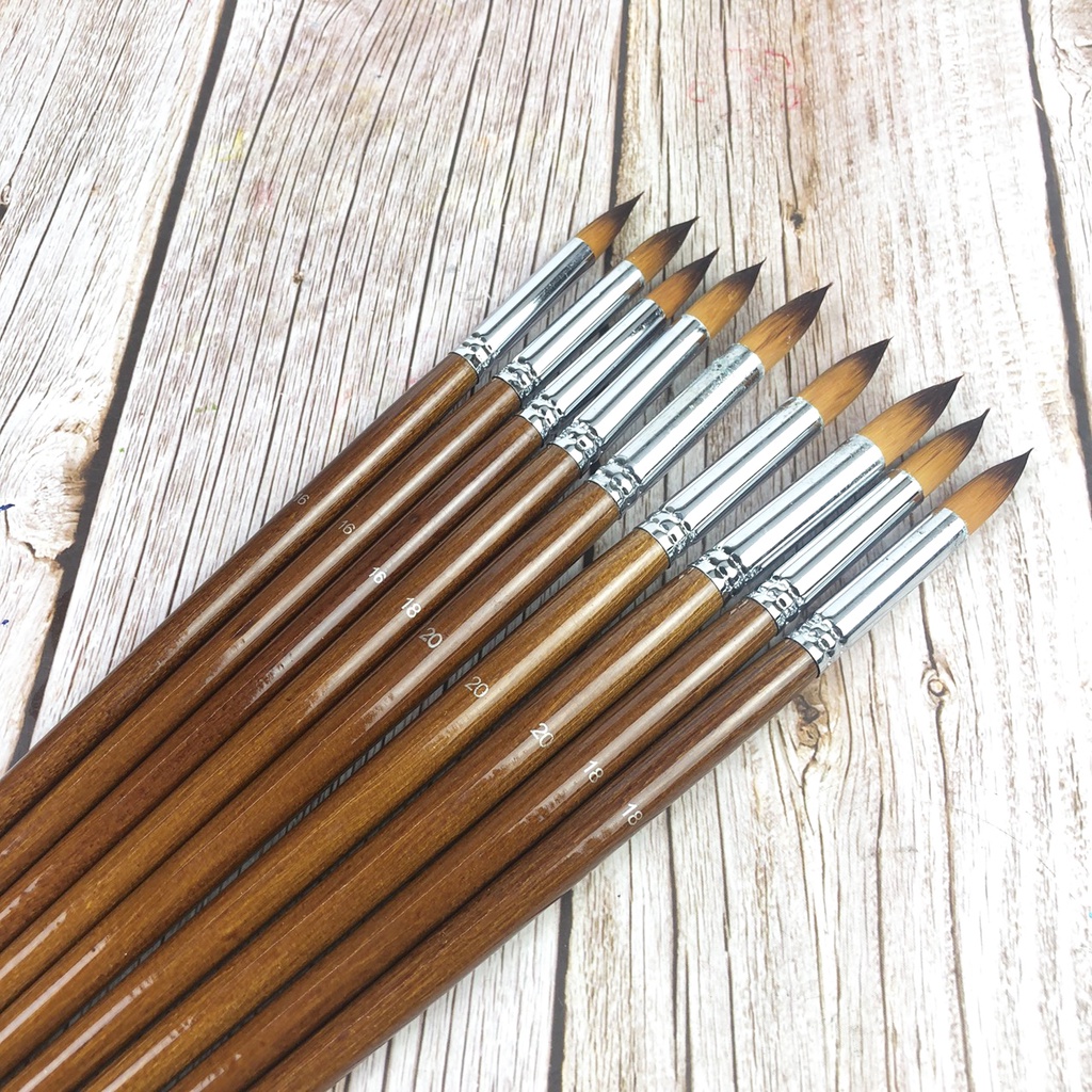 Cọ Vẽ Lẻ Tròn , Cọ Quạt, Cọ Tỉa, Cọ Dẹt Loại To 30-32cm