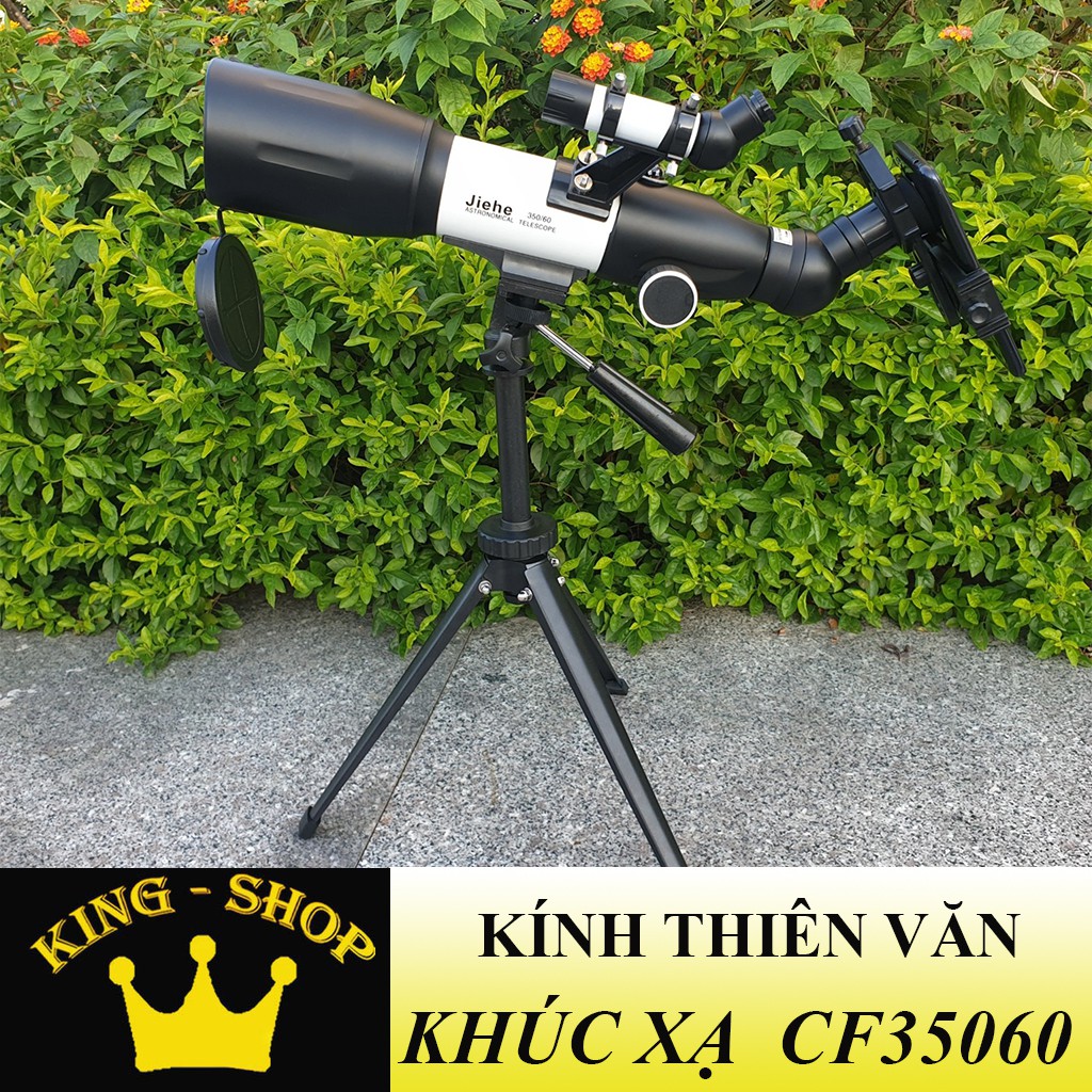 Kính thiên văn CF35060 cao cấp - Kính khúc xạ ngắm trăng sao rõ nét, du lịch dành cho trẻ em - Phóng đại 140x siêu xa