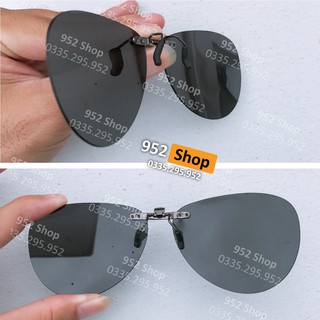 [Freeship] Kính râm kẹp cận thị phân cực chống chói