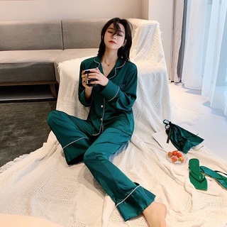 [ Order-có ảnh thật] Bộ đồ ngủ pyjama mặc nhà chất lụa tằm cao cấp
