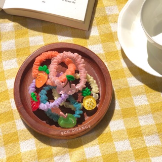 Buộc tóc nhí trái cây [Mini Fruit Scrunchies]