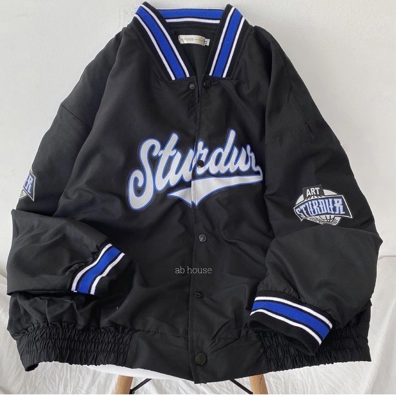 Áo Khoác Bomber Nam Nữ Unisex In Chữ Dù 2 Lớp Ulzzang