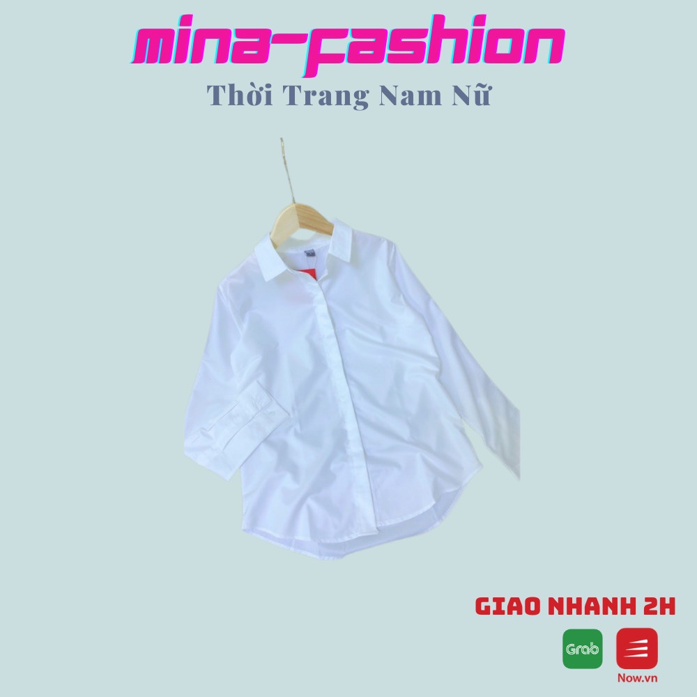 Áo Sơ Mi Đủ Màu Đen, Trắng, Xanh, Đỏ, Bạc Dành Cho Nam Nữ Đi Học Làm Chơi Siêu Sales Hot Nhất Nami-Fashion Trong Năm Nay