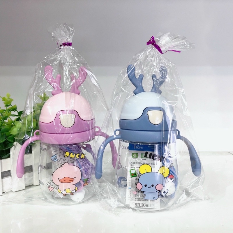 Bình uống nước cho bé mẫu sừng hươu - 300ml