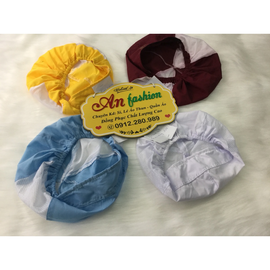 Combo 10 Nón Bánh Tiêu 6 múi dùng trong Thực phẩm, Thủy sản vải silk mịn