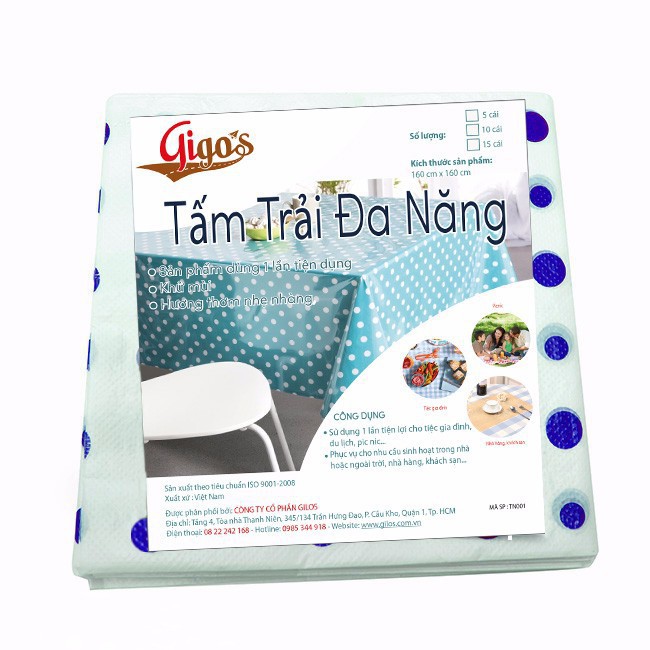 Tấm trải đa năng GiGos Phân Hủy Sinh Học