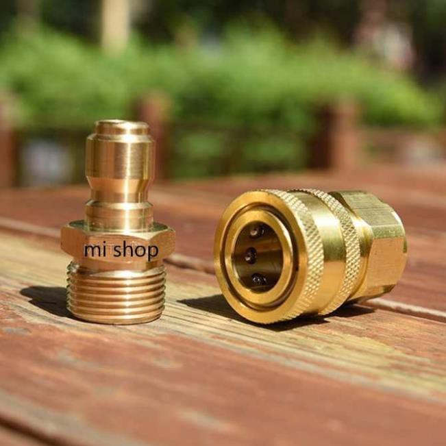 Ren 22mm Bộ Khớp Nối Nhanh Cho Máy Xịt,Rửa Xe Gia Đình Tiện Dụng