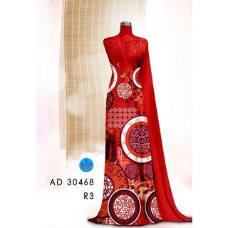 Vải áo dài in lập thể