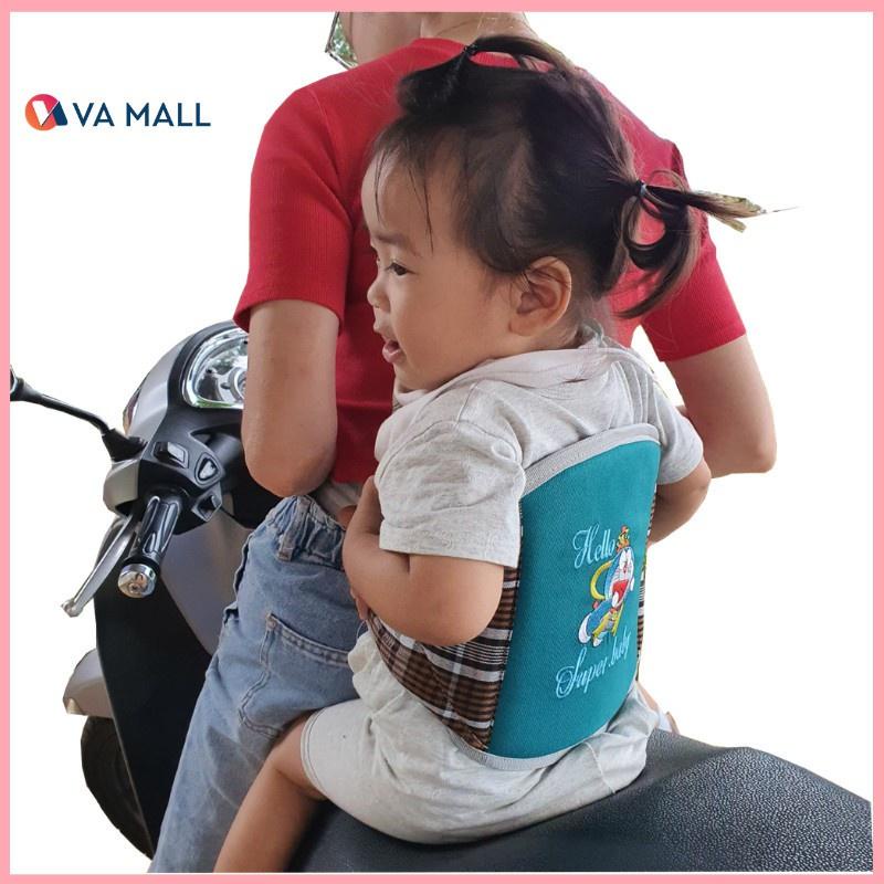 Đai đi xe máy Tâm An an toàn cho bé em từ 1-4 tuổi