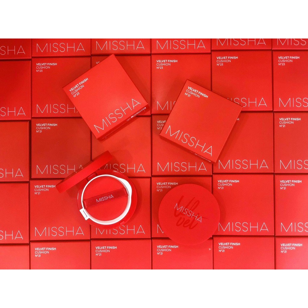 Phấn Nước Mỏng Mịn, Che Phủ Tốt, Lâu Trôi Missha Velvet Finish Cushion SPF50+ PA+++ 15G | BigBuy360 - bigbuy360.vn