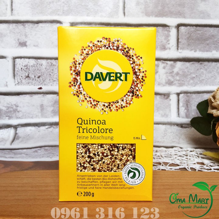 Hạt diêm mạch tổng hợp hữu cơ Davert 200gr
