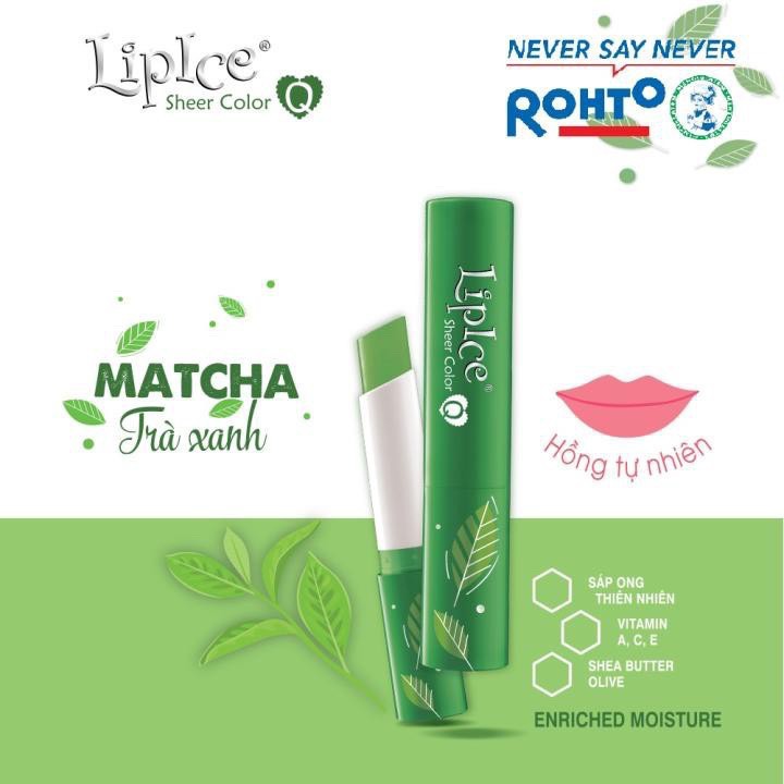 Son dưỡng môi Lipice Sheer Color Q MATCHA ( Hồng tự nhiên) 2.4g Enriched Moisture