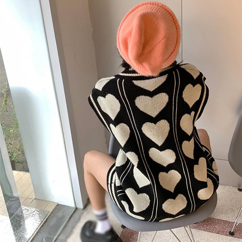 Áo len nữ không tay cổ chữ V thời trang Hàn Quốc | BigBuy360 - bigbuy360.vn