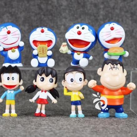 Set 8 Mô Hình Nhân Vật Phim Hoạt Hình Doraemon Fg189