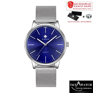 Đồng hồ nam wwoor 8832 dây thép không gỉ
