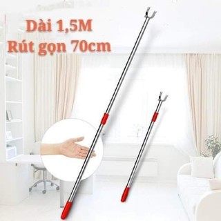 Gậy phơi quần áo rút gọn