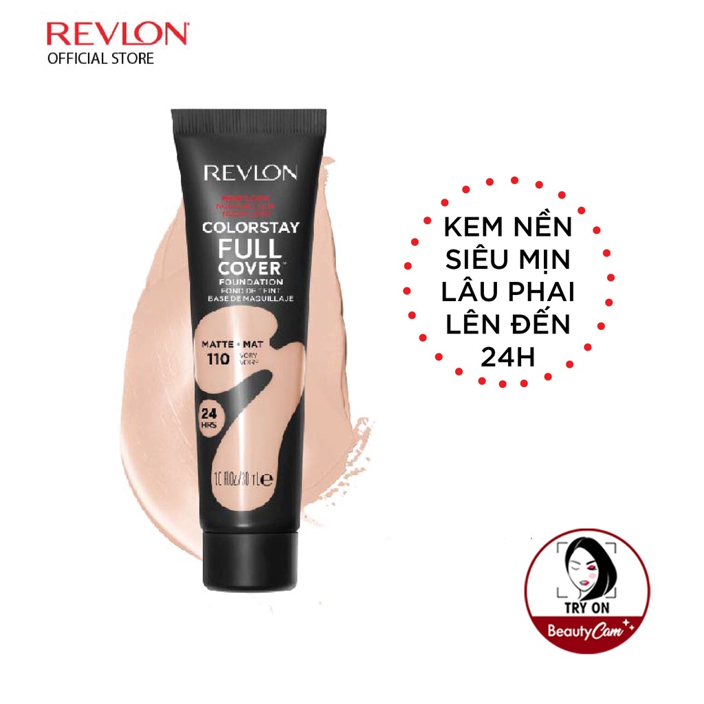 [Thêm vào giỏ hàng để nhận quà] Kem nền che phủ toàn diện lâu phai Revlon ColorStay Full Cover Foundation 30ml