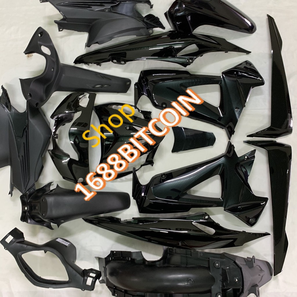 Dàn áo xe Wave RSX -Full vỏ nhựa xe Wave RSX 100 siêu nhân đời 2008 đến 2009 -rsx màu ĐEN