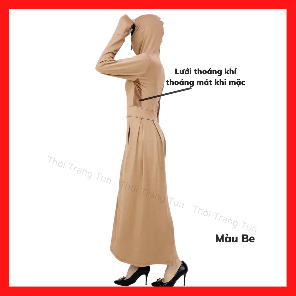 [Mẫu Mới]Áo Nắng Toàn Thân 2 Lớp Nữ Dày Dặn Thoáng Mát