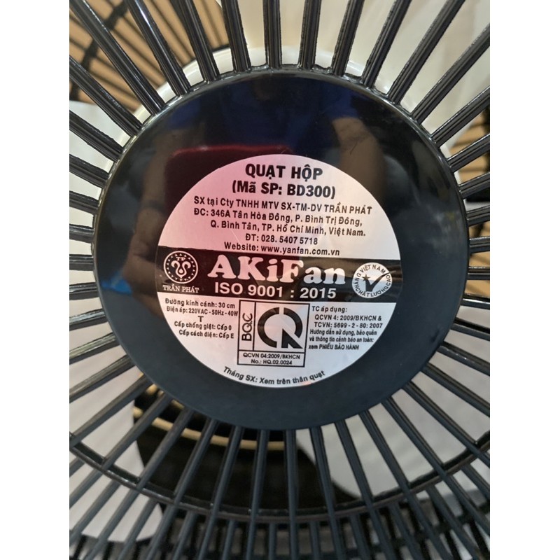 Quạt hộp Akifan 🔸3 cỡ quạt cho khách chọn🔸Hàng VN CLC 🔸BH 2 năm 🔸 Ship hỏa tốc | BigBuy360 - bigbuy360.vn