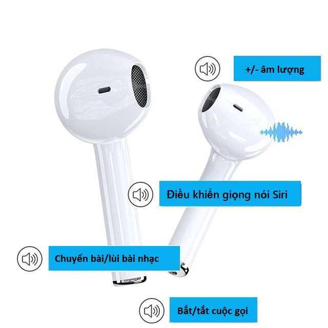 [ TRỢ GIÁ ] ( Nghe Không Hay Hoàn Tiền 100% )  Tai Nghe Bluetooth Cảm Biến Vân Tay Dùng cả IOS &amp; Android