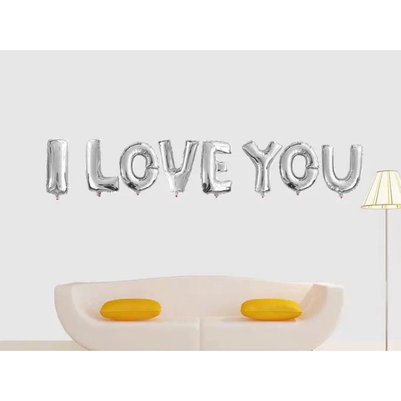 Bóng Chữ I Love You - phao ILY Trang Trí độc đáo - Brendo Store)