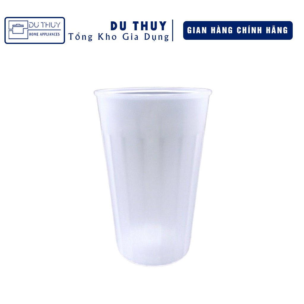 Ly uống nước, ăn chè Vĩnh Phát, nhựa loại 1 nhẹ trong suốt, dễ vệ sinh có họa tiết sọc bền bỉ, đảm bảo an toàn sức khỏe